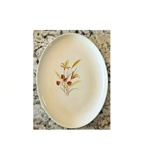 Vintage Autumn Harvest by Taylor Smith & Taylor Oval Platter Wheat 11” Plate